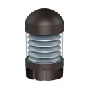 BOLLARD ROUND/DOME TOP/LOUVER/14-19-24W/30-40-50K/120-277V